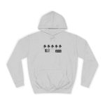 Sudadera universitaria - Gris jaspeado claro - Camiseta «Es quinto pino»