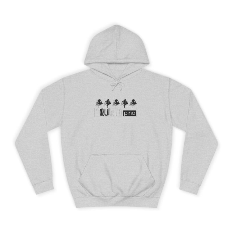 Sudadera universitaria - Gris jaspeado claro - Camiseta «Es quinto pino»