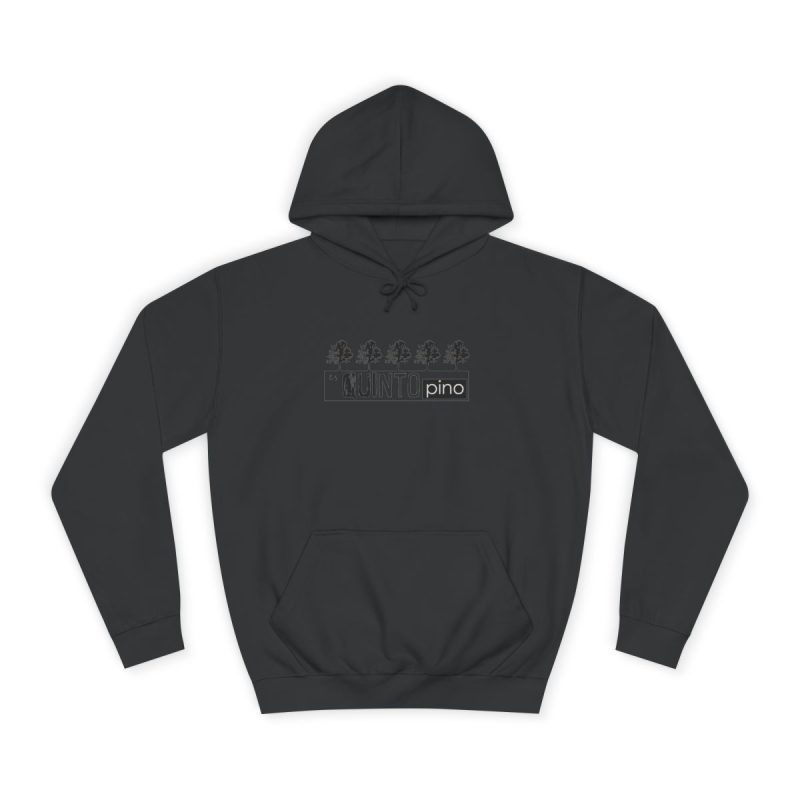 Sudadera universitaria - Negro azabache - Camiseta «Es quinto pino»