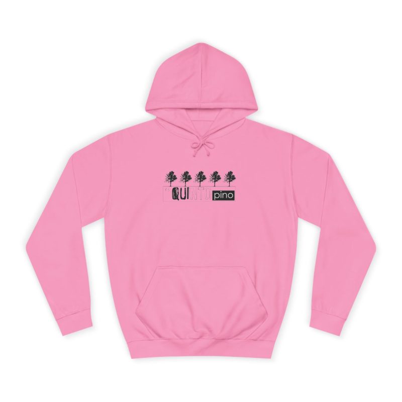 Sudadera universitaria - Rosa algodon de azucar - Camiseta «Es quinto pino»
