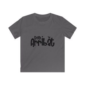 Camiseta infantil Softstyle - Gris marengo - Camiseta unisex «Som Arribat»