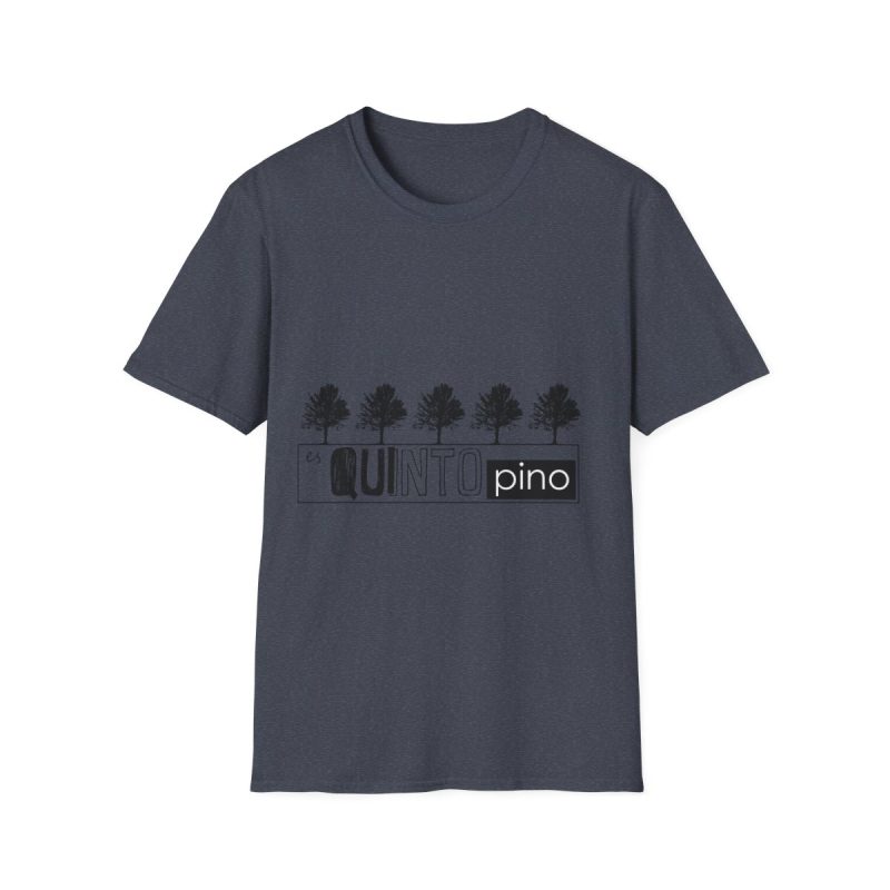 Camiseta Softstyle - Azul marino jaspeado - Camiseta «Es quinto pino»