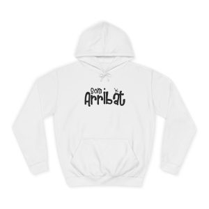 Sudadera universitaria - Blanco artico - Camiseta unisex «Som Arribat»