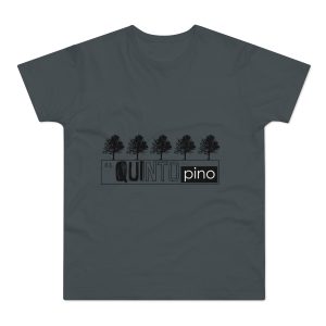 Camiseta hombre punto liso - Gris oscuro - Camiseta «Es quinto pino»