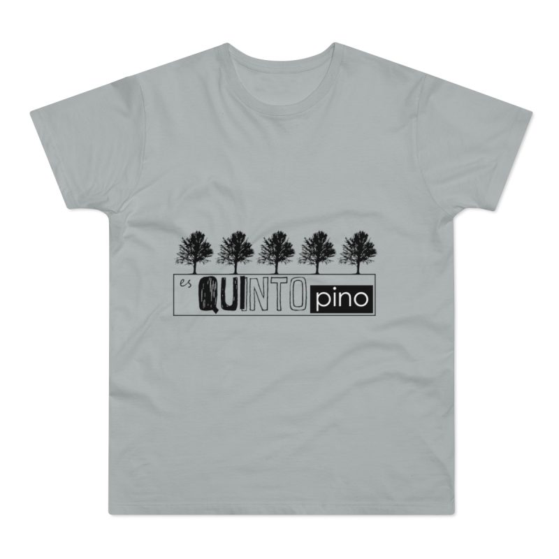 Camiseta hombre punto liso - Gris Pacifico - Camiseta «Es quinto pino»