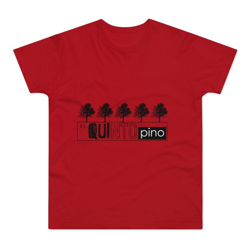 Camiseta hombre punto liso - Rojo - Camiseta «Es quinto pino»