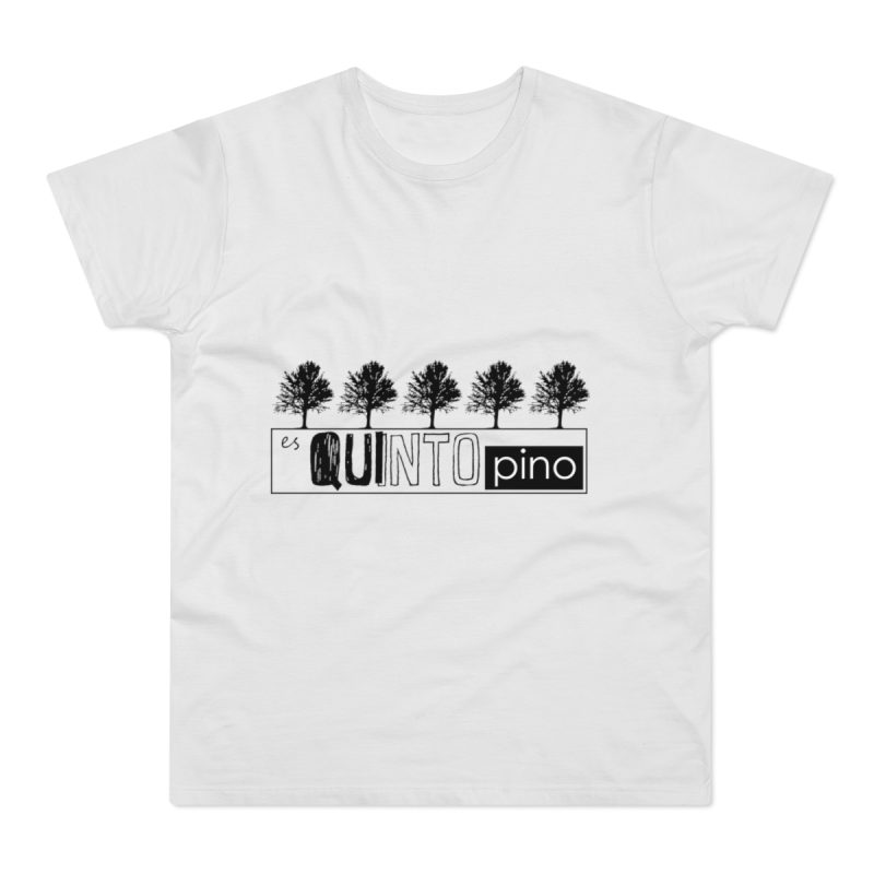 Camiseta hombre punto liso - Blanco - Camiseta «Es quinto pino»