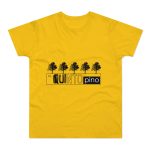 Camiseta hombre punto liso - Amarillo dorado - Camiseta «Es quinto pino»