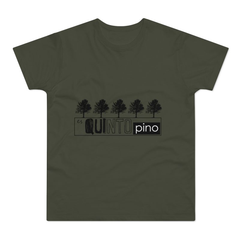 Camiseta hombre punto liso - Caqui urbano - Camiseta «Es quinto pino»