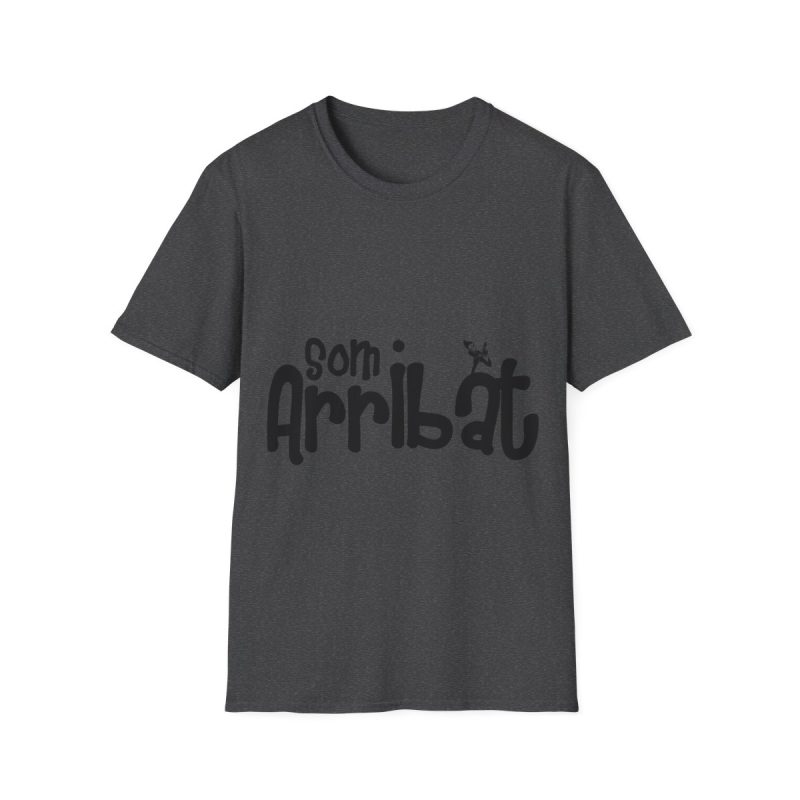 Camiseta Softstyle - Gris oscuro jaspeado - Camiseta unisex «Som Arribat»