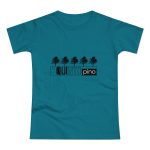 Camiseta mujer punto liso - Azul diva - Camiseta «Es quinto pino»