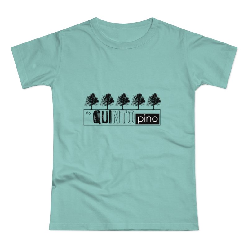 Camiseta mujer punto liso - Verde menta - Camiseta «Es quinto pino»