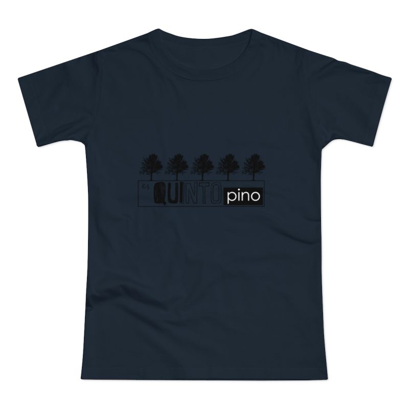 Camiseta mujer punto liso - Azul marino - Camiseta «Es quinto pino»