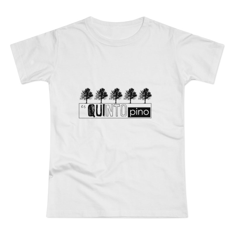 Camiseta mujer punto liso - Blanco - Camiseta «Es quinto pino»
