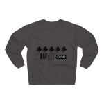 Sudadera cuello redondo premium - Antracita - Camiseta «Es quinto pino»