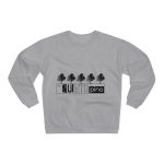Sudadera cuello redondo premium - Gris jaspeado claro - Camiseta «Es quinto pino»