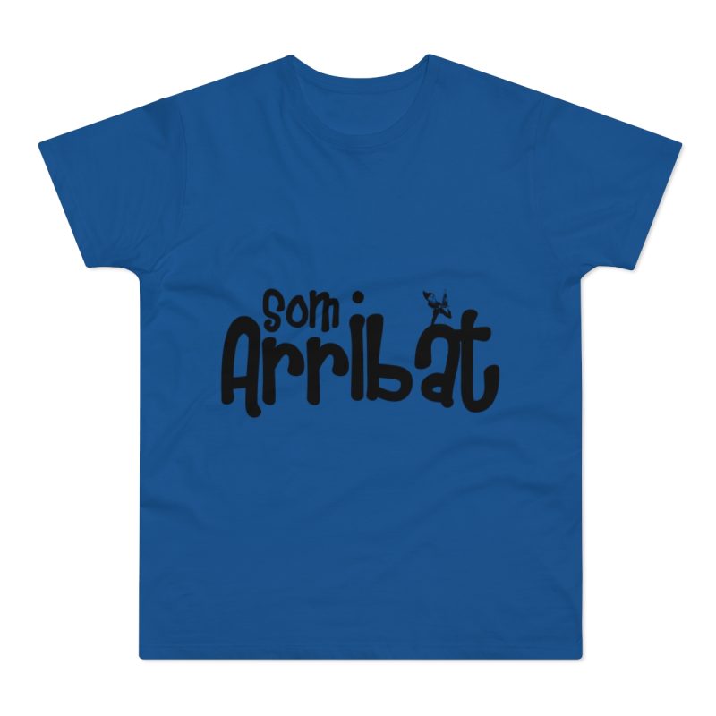 Camiseta hombre punto liso - Azul royal intenso - Camiseta unisex «Som Arribat»