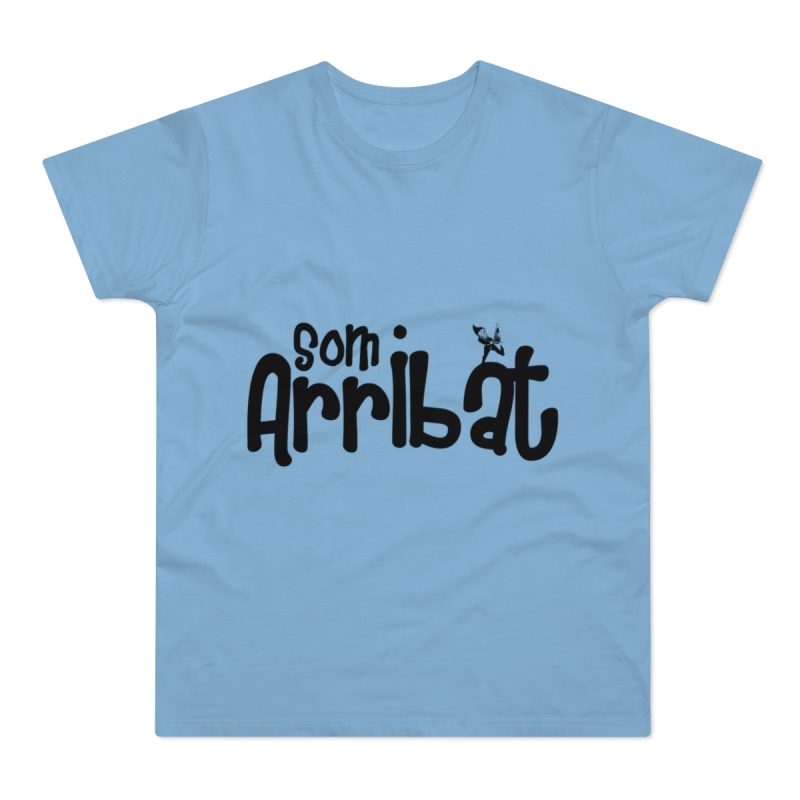 Camiseta hombre punto liso - Azul cielo - Camiseta unisex «Som Arribat»