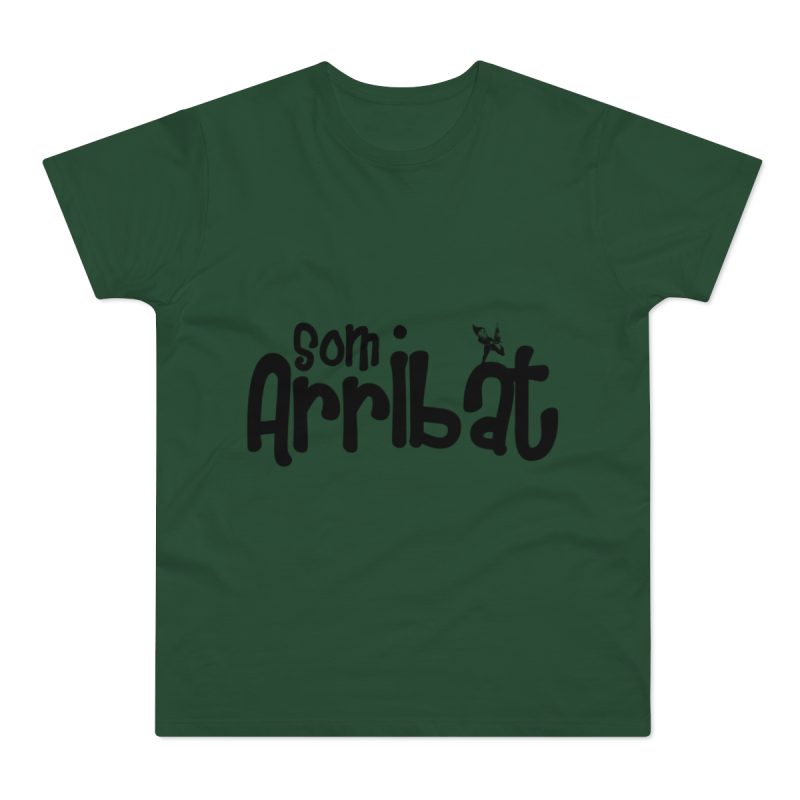 Camiseta hombre punto liso - Verde botella - Camiseta unisex «Som Arribat»