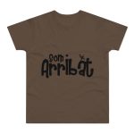Camiseta hombre punto liso - Marron chocolate - Camiseta unisex «Som Arribat» Camiseta hombre punto liso - Marron chocolate - Camiseta unisex «Som Arribat»