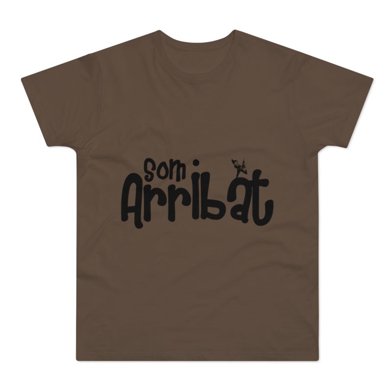 Camiseta hombre punto liso - Marron chocolate - Camiseta unisex «Som Arribat»