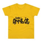 Camiseta hombre punto liso - Amarillo dorado - Camiseta unisex «Som Arribat» Camiseta hombre punto liso - Amarillo dorado - Camiseta unisex «Som Arribat»