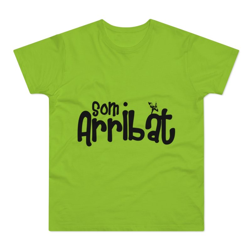 Camiseta hombre punto liso - Verde orquidea - Camiseta unisex «Som Arribat»
