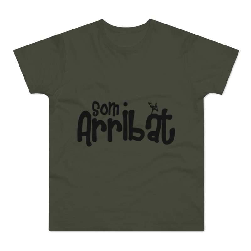 Camiseta hombre punto liso - Caqui urbano - Camiseta unisex «Som Arribat»