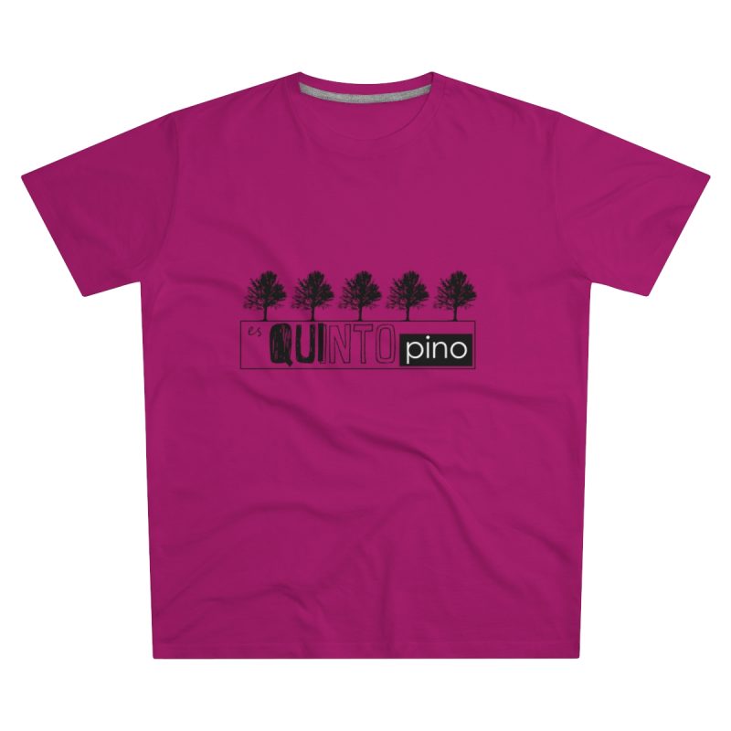 Camiseta hombre corte moderno - Rosa oscuro - Camiseta «Es quinto pino»