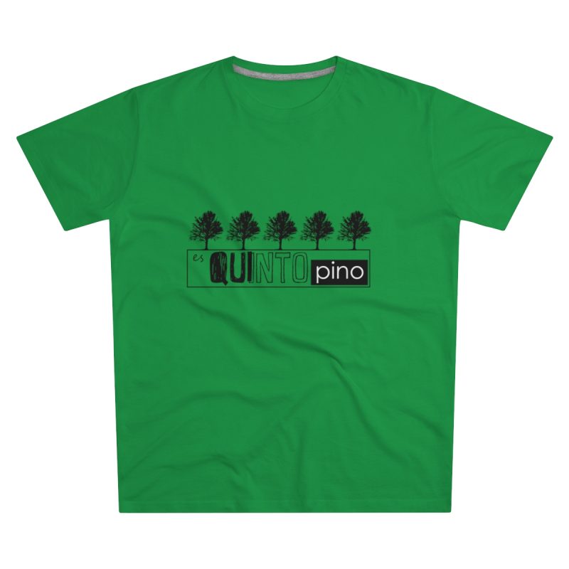 Camiseta hombre corte moderno - Verde Kelly - Camiseta «Es quinto pino»