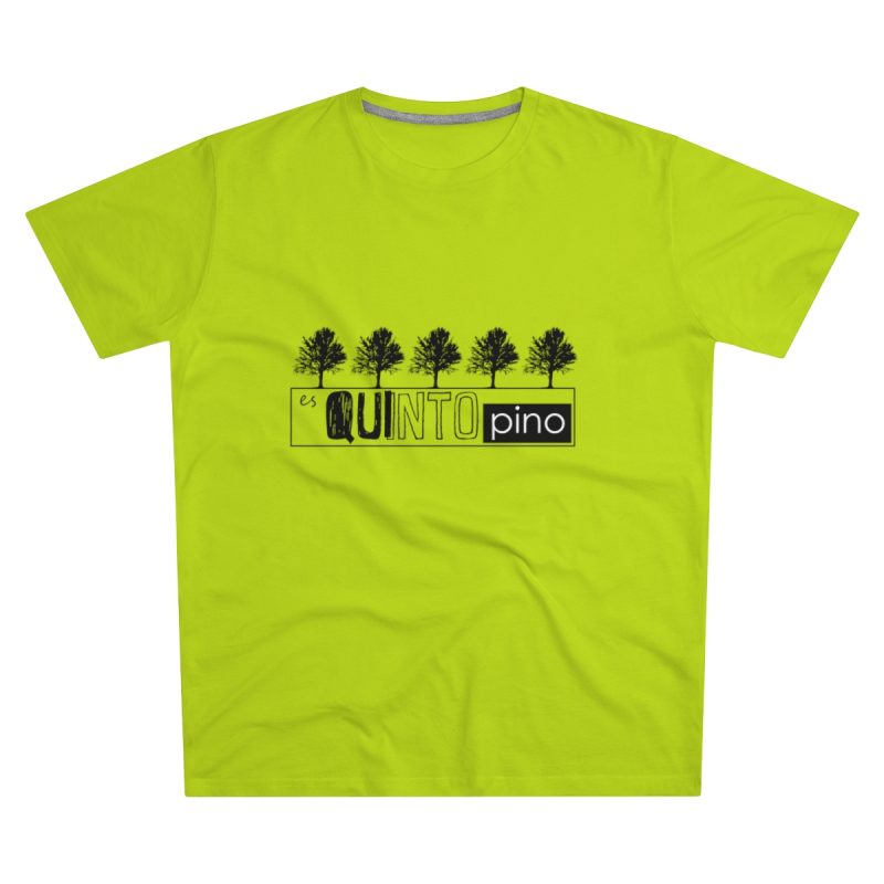 Camiseta hombre corte moderno - Verde lima - Camiseta «Es quinto pino»