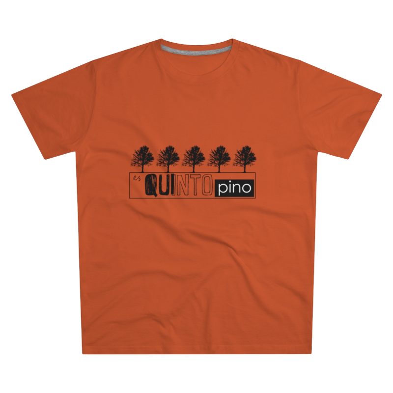 Camiseta hombre corte moderno - Naranja - Camiseta «Es quinto pino»