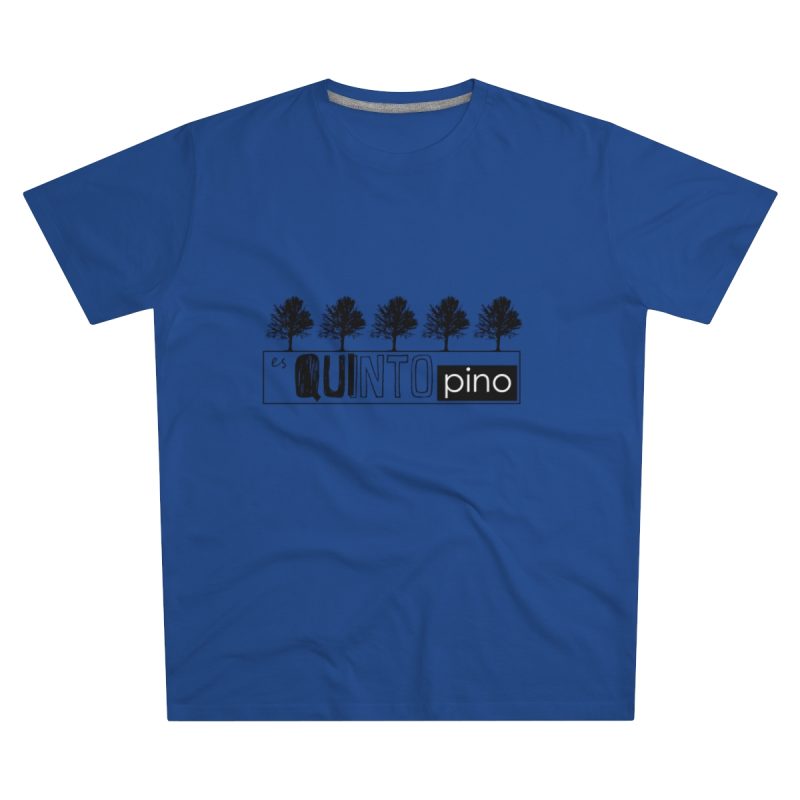 Camiseta hombre corte moderno - Azul royal intenso - Camiseta «Es quinto pino»