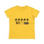Camiseta mujer algodon medio - Amarillo margarita - Camiseta «Es quinto pino» Camiseta mujer algodon medio - Amarillo margarita - Camiseta «Es quinto pino»