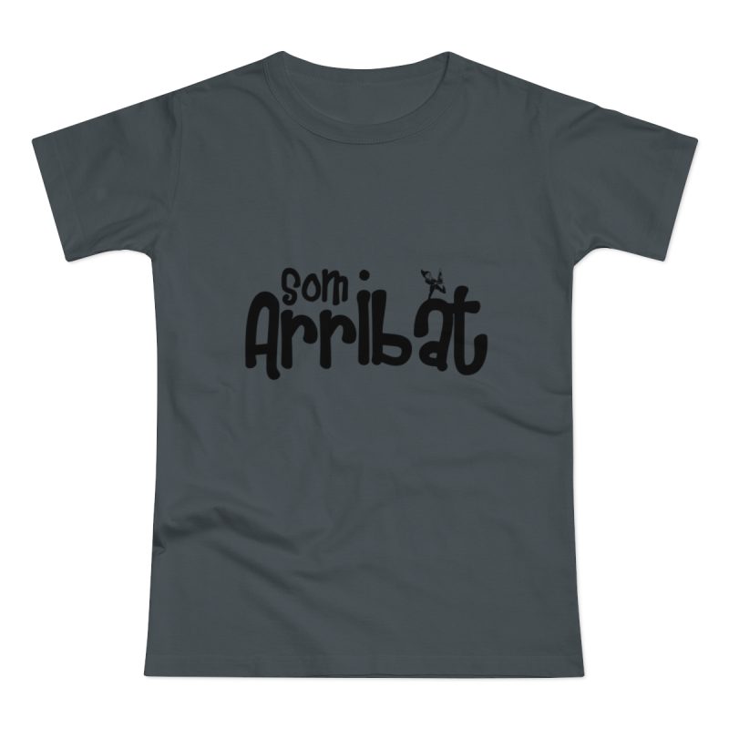 Camiseta mujer punto liso - Gris oscuro - Camiseta unisex «Som Arribat» Camiseta mujer punto liso - Gris oscuro - Camiseta unisex «Som Arribat»
