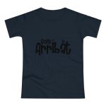 Camiseta mujer punto liso - Azul marino - Camiseta unisex «Som Arribat» Camiseta mujer punto liso - Azul marino - Camiseta unisex «Som Arribat»