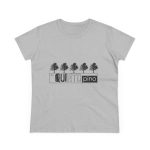 Camiseta mujer algodon medio - Gris deportivo - Camiseta «Es quinto pino» Camiseta mujer algodon medio - Gris deportivo - Camiseta «Es quinto pino»