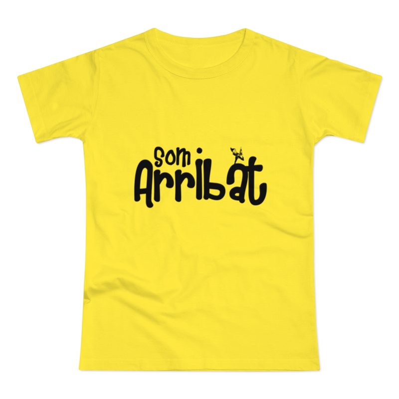 Camiseta mujer punto liso - Amarillo solar - Camiseta unisex «Som Arribat»