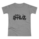 Camiseta mujer punto liso - Gris deportivo jaspeado - Camiseta unisex «Som Arribat» Camiseta mujer punto liso - Gris deportivo jaspeado - Camiseta unisex «Som Arribat»