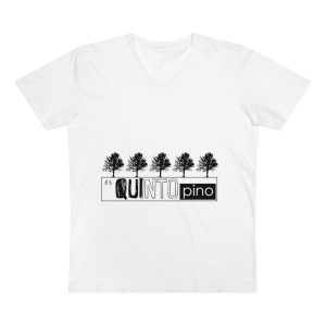 Camiseta hombre cuello de pico Presenter - Blanco - Camiseta «Es quinto pino»