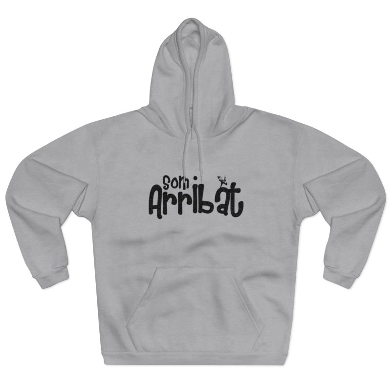 Sudadera con capucha cerrada - Gris jaspeado claro - Camiseta unisex «Som Arribat»