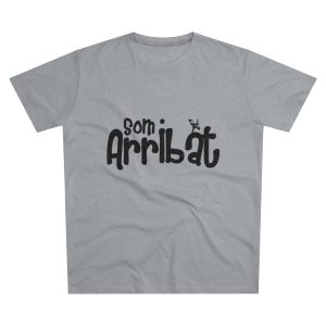Camiseta hombre corte moderno - Gris Oxford claro - Camiseta unisex «Som Arribat»