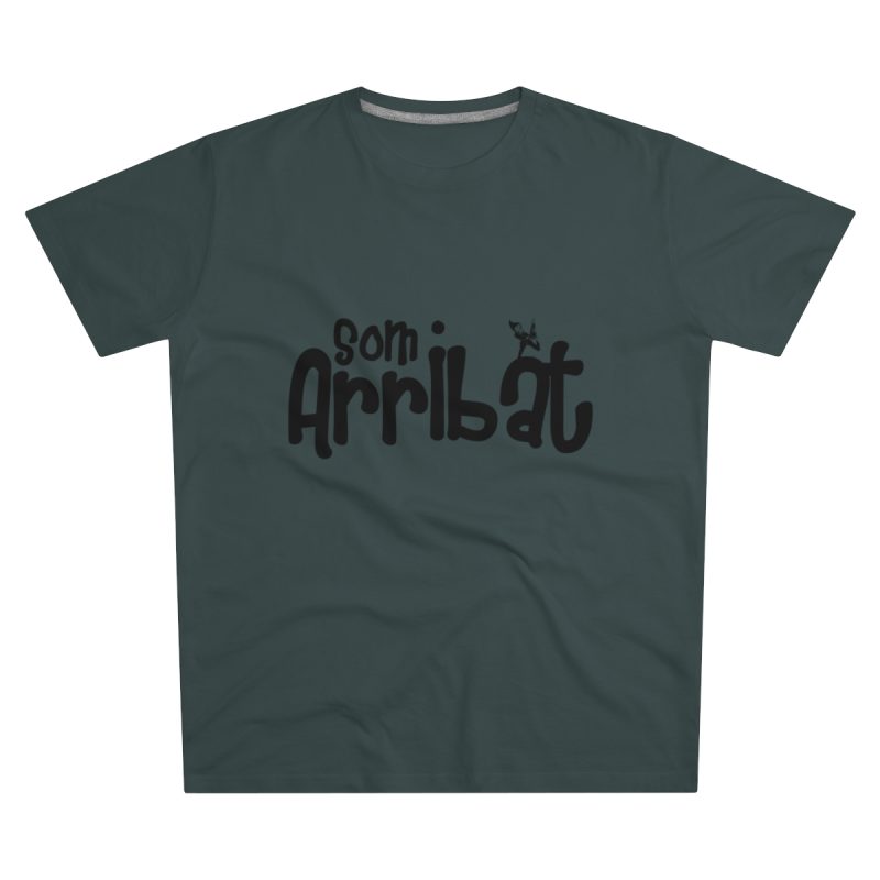 Camiseta hombre corte moderno - Gris marengo - Camiseta unisex «Som Arribat»
