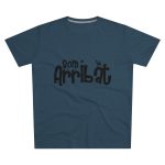 Camiseta hombre corte moderno - Azul vaquero - Camiseta unisex «Som Arribat»