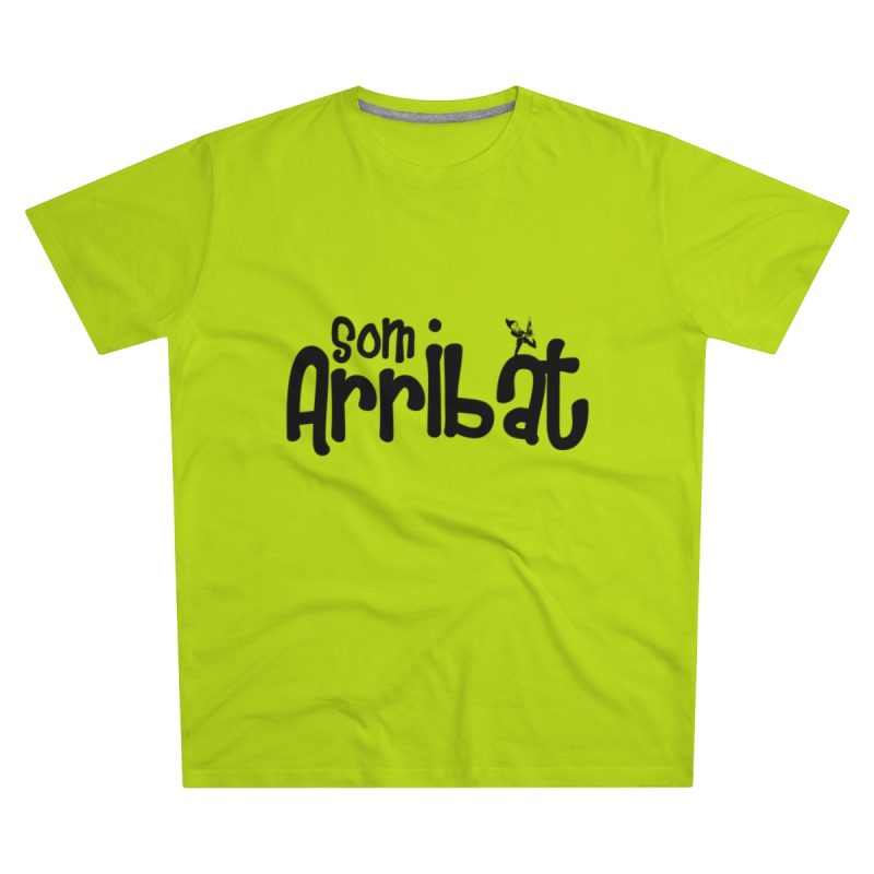 Camiseta hombre corte moderno - Verde lima - Camiseta unisex «Som Arribat»