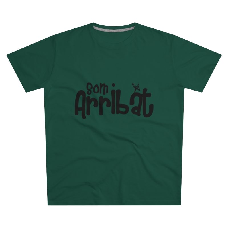 Camiseta hombre corte moderno - Verde botella - Camiseta unisex «Som Arribat»