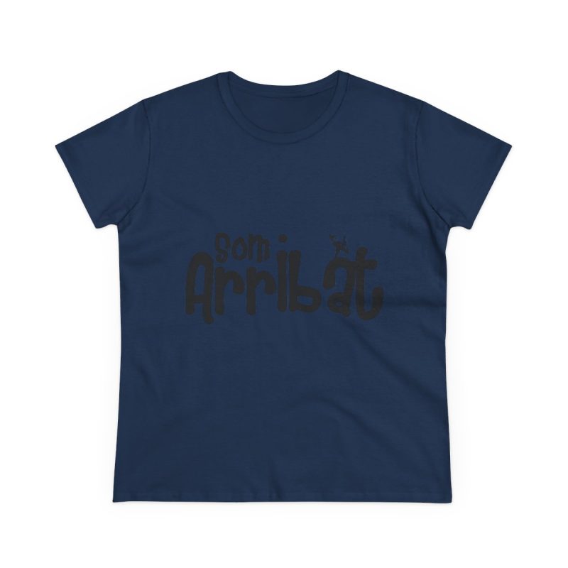 Camiseta mujer algodon medio - Azul marino - Camiseta unisex «Som Arribat»