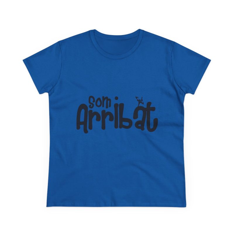 Camiseta mujer algodon medio - Azul royal - Camiseta unisex «Som Arribat»