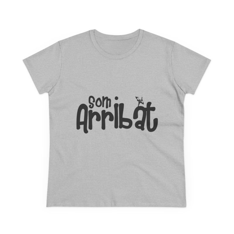Camiseta mujer algodon medio - Gris deportivo - Camiseta unisex «Som Arribat»