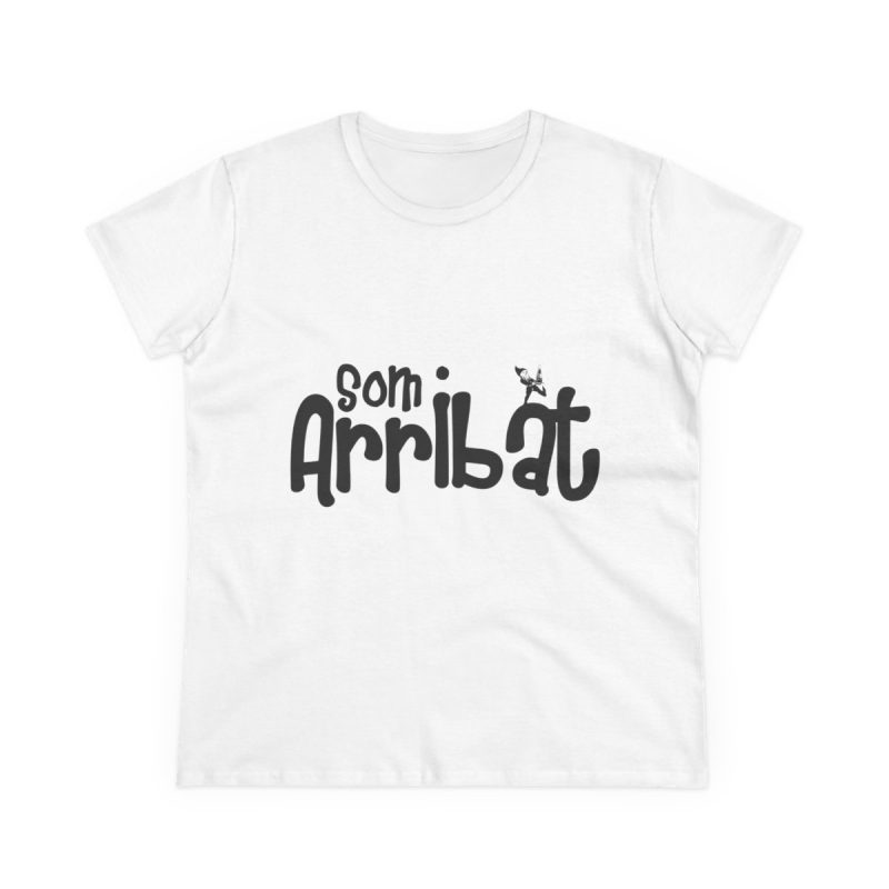 Camiseta mujer algodon medio - Blanco - Camiseta unisex «Som Arribat»
